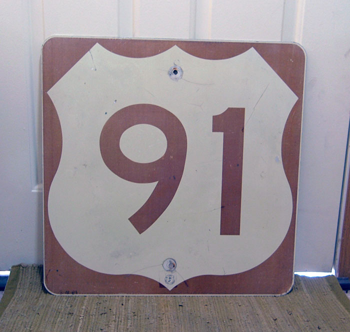 1980s highway marker.