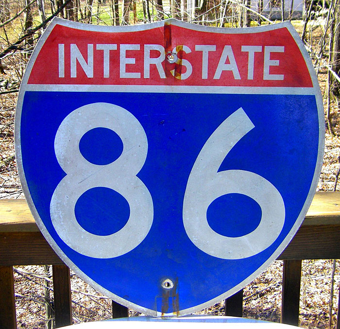 1980s highway marker.