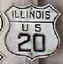 1930s highway marker.