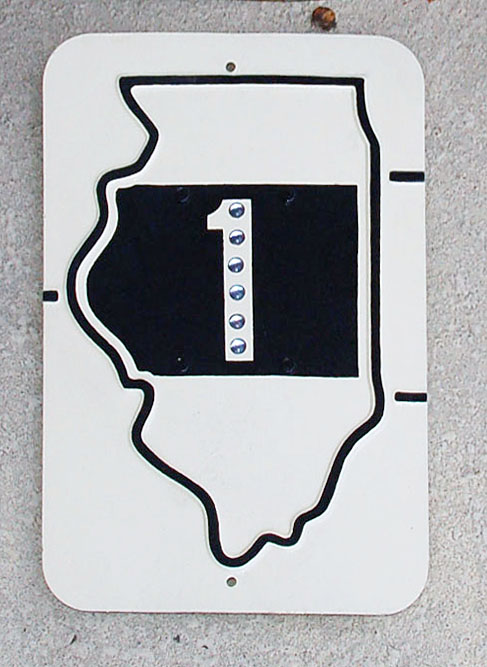 1930s highway marker.