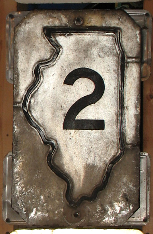 1940s highway marker.