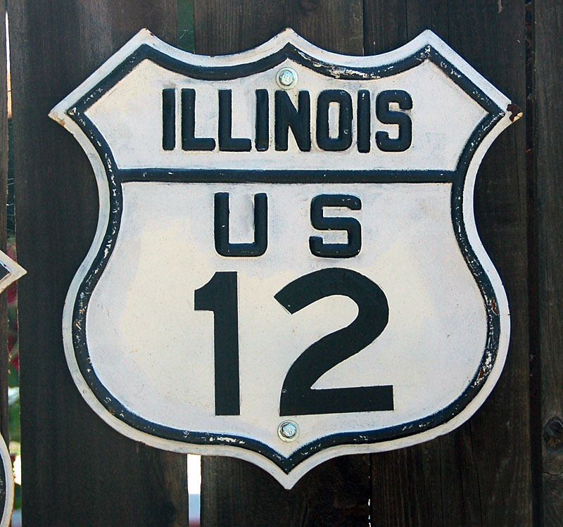 1940s highway marker.
