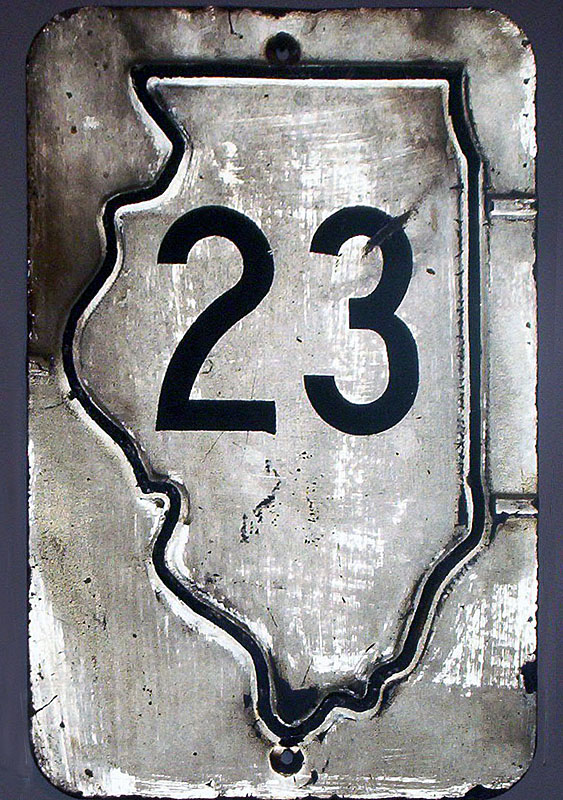 1940s highway marker.