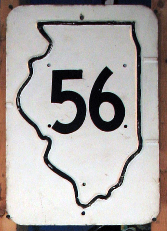 1940s highway marker.