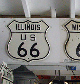 1940s highway marker.