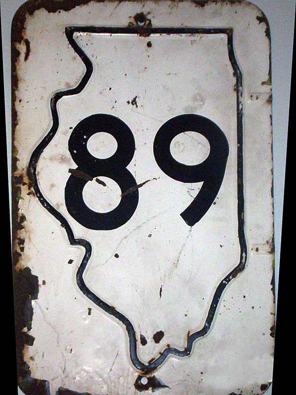 1940s highway marker.