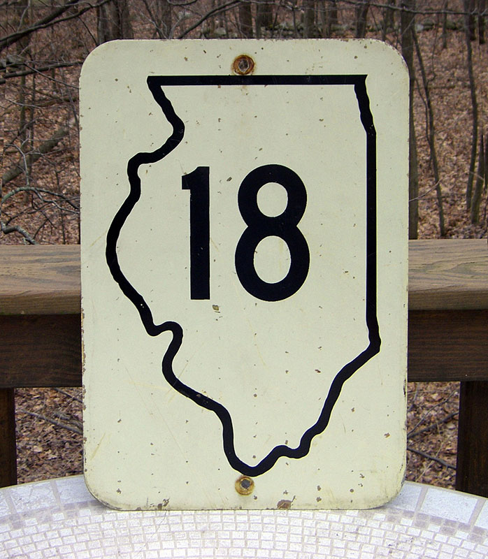 1950s highway marker.