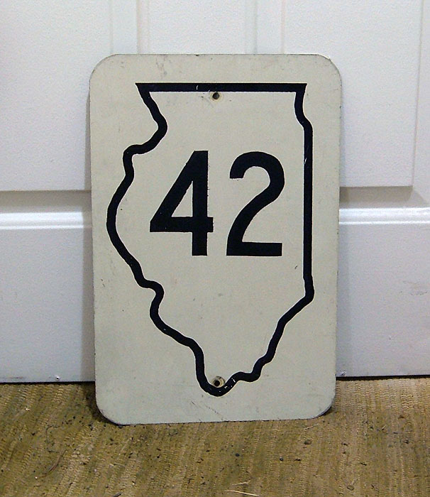 1950s highway marker.