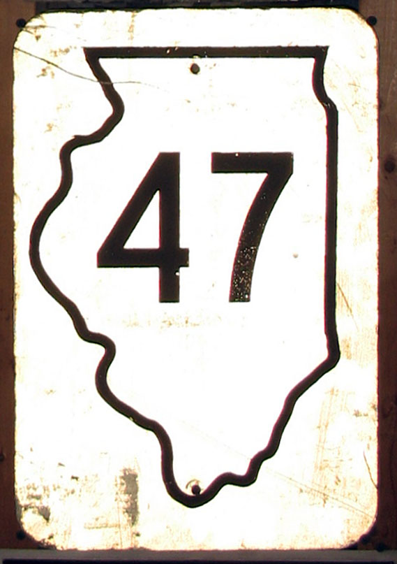1950s highway marker.