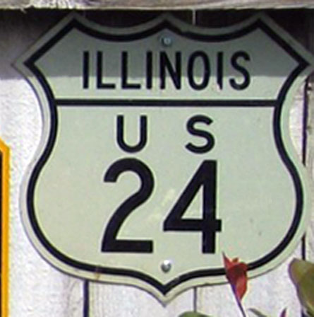 1950s highway marker.