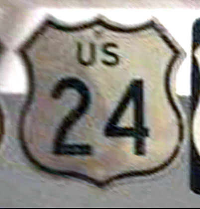 1950s highway marker.