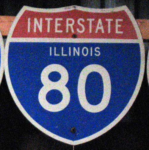 1960s highway marker.
