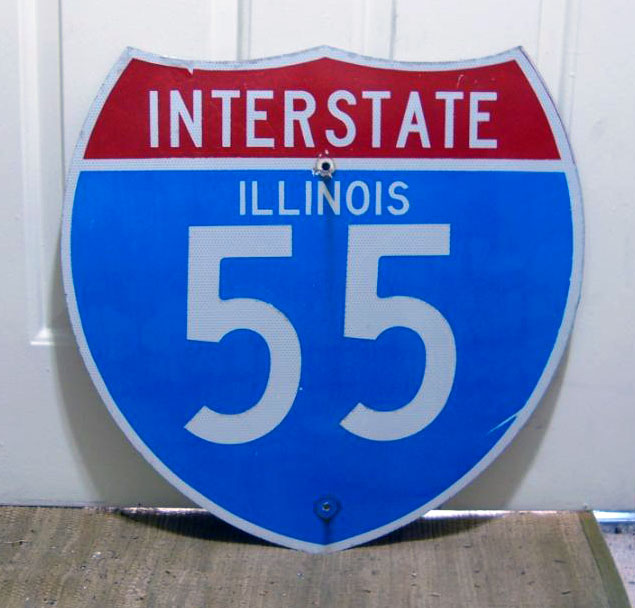 1980s highway marker.