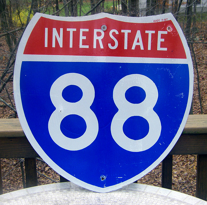 1980s highway marker.