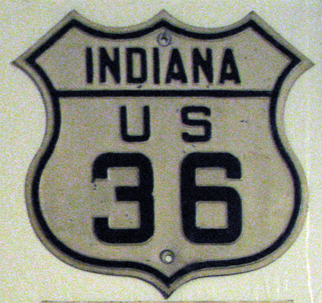 1920s highway marker.