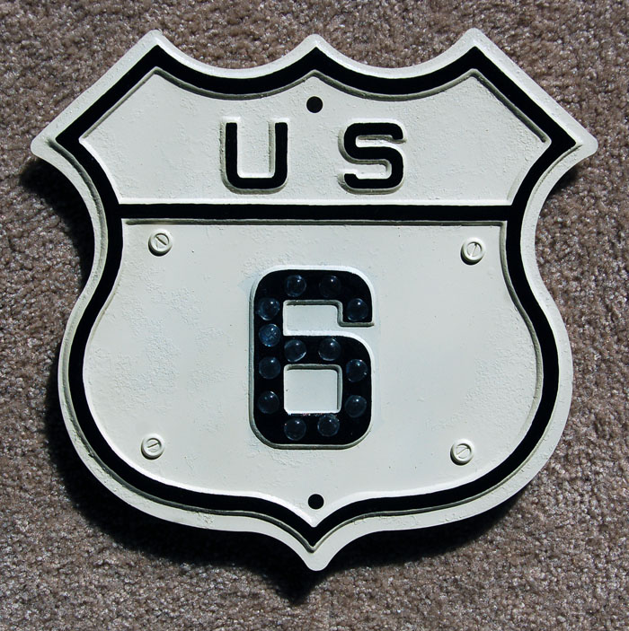 1930s highway marker.