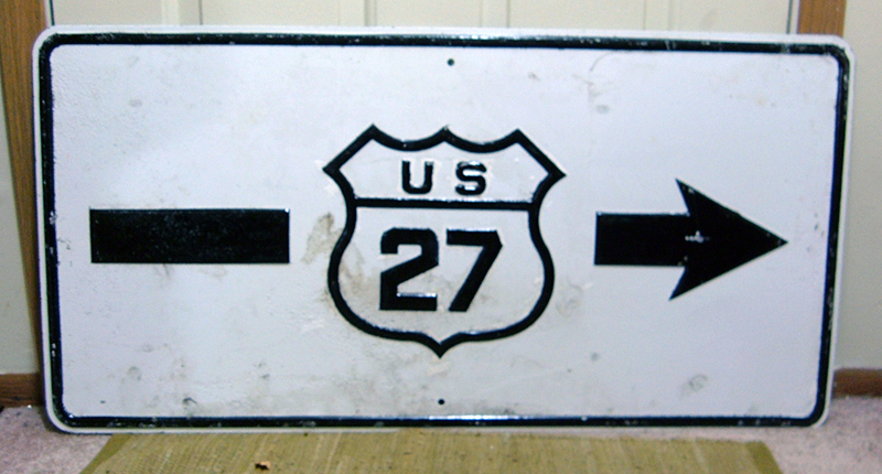1920s highway marker.