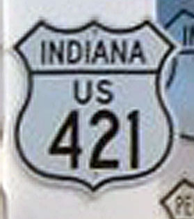 1950s highway marker.