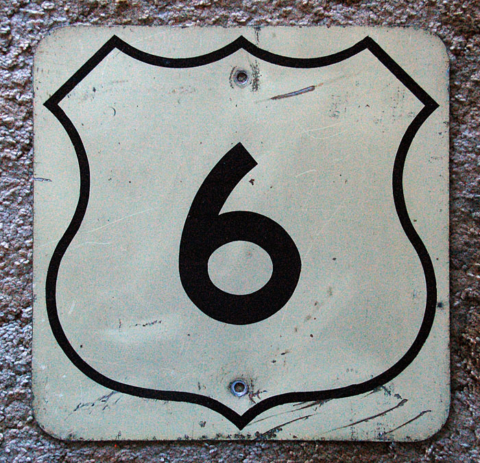 1950s highway marker.