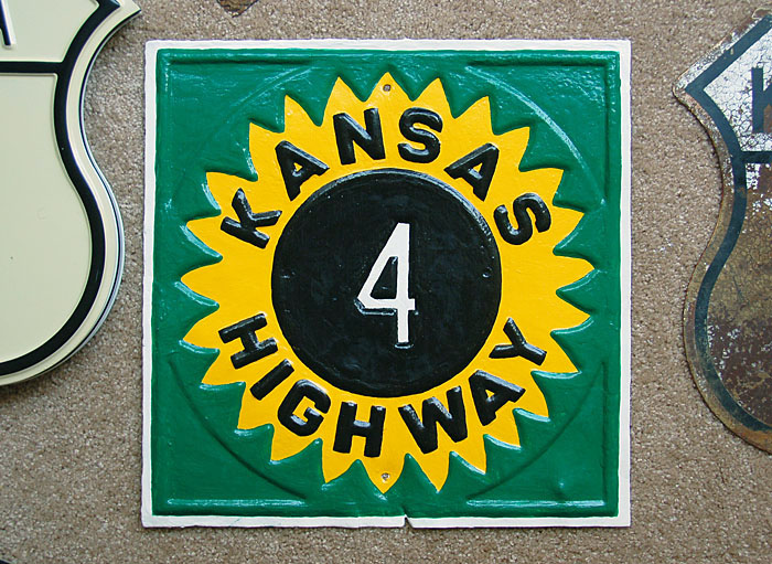 1920s highway marker.