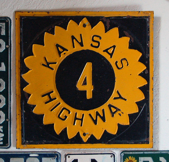 1920s highway marker.