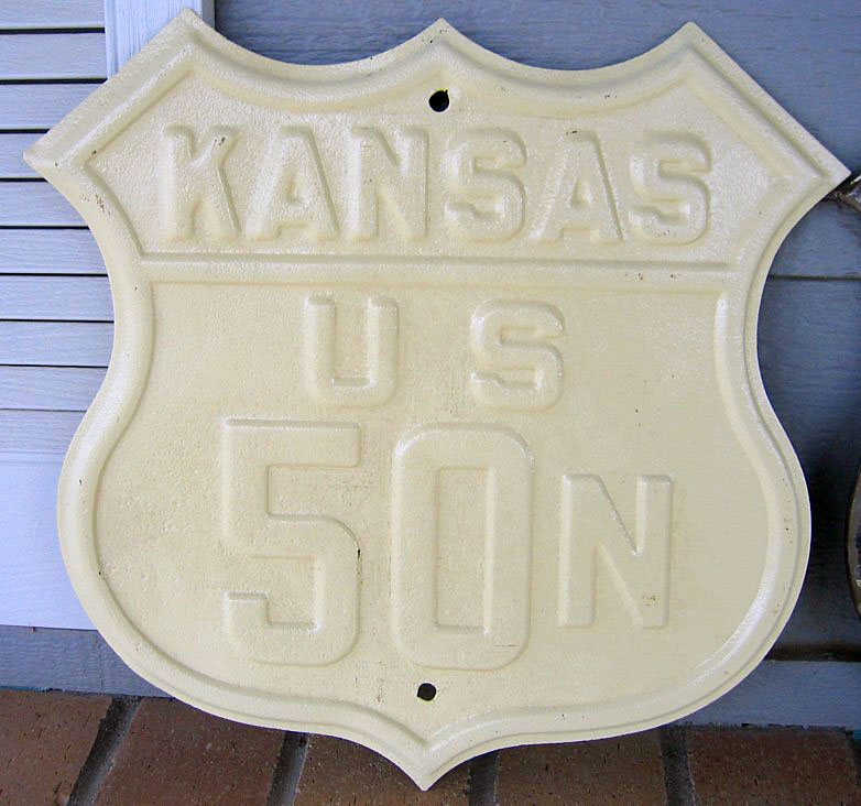 1920s highway marker.
