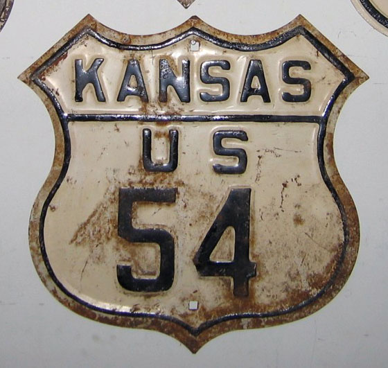 1920s highway marker.
