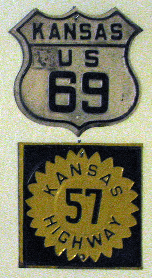 1920s highway marker.