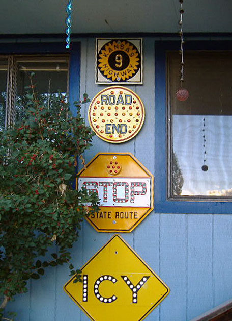 1930s highway marker.