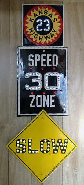 1930s highway marker.