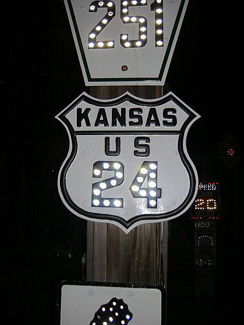 1930s highway marker.