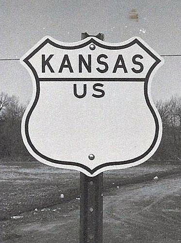 1950s highway marker.