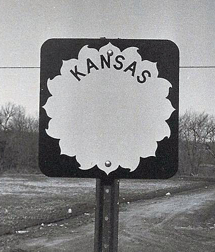 1950s highway marker.