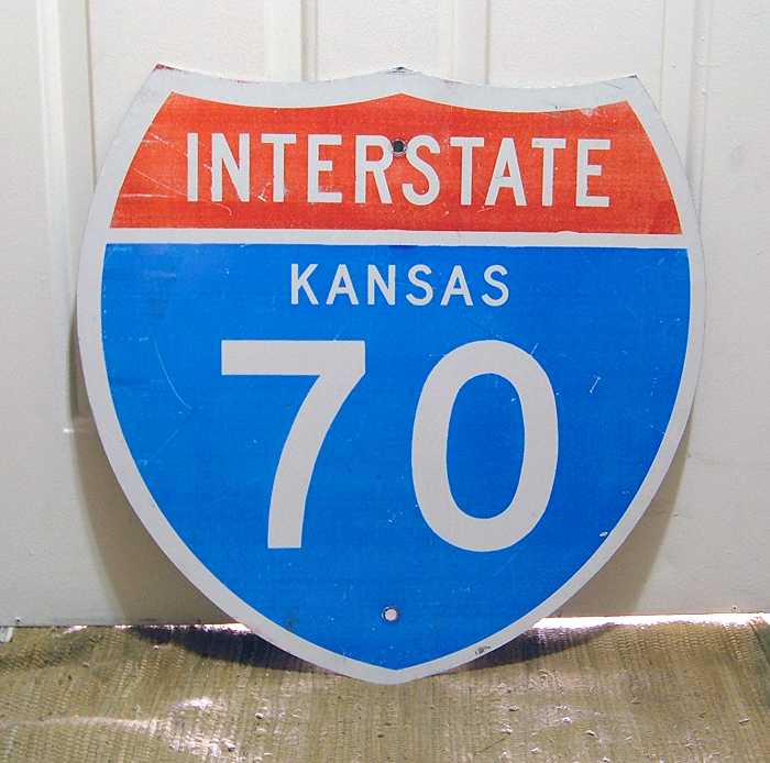 1960s highway marker.