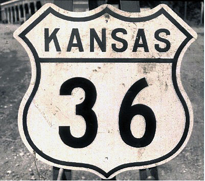 1960s highway marker.