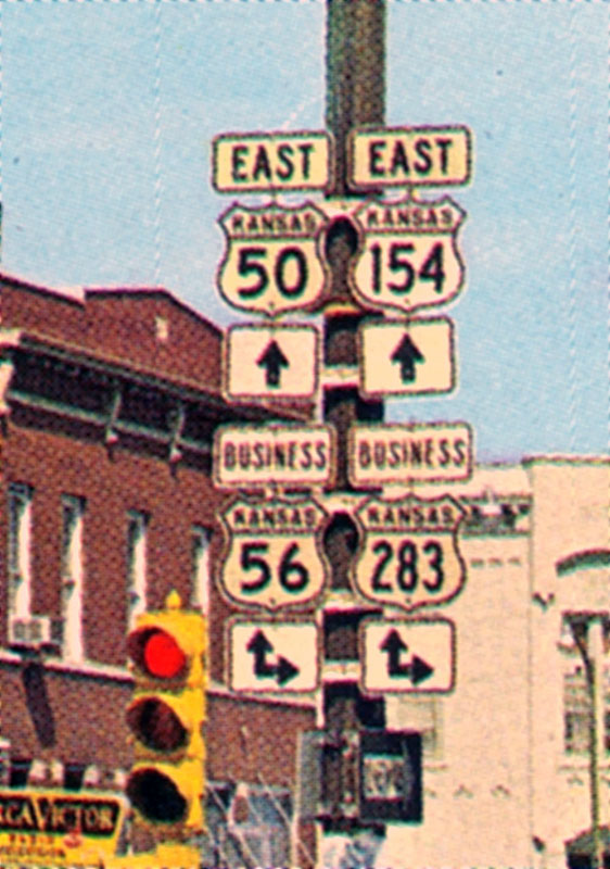 1960s highway marker.