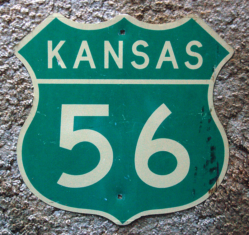 1960s highway marker.