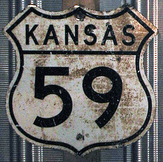 1960s highway marker.