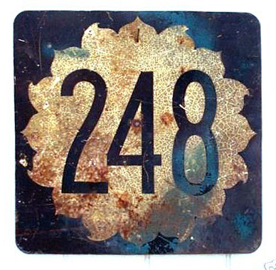 1960s highway marker.