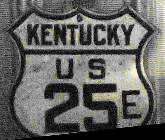 1920s highway marker.
