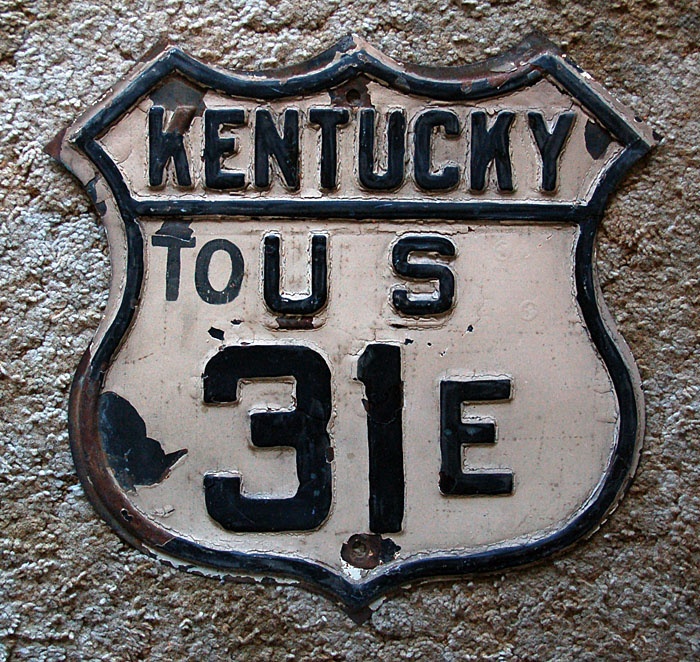 1930s highway marker.