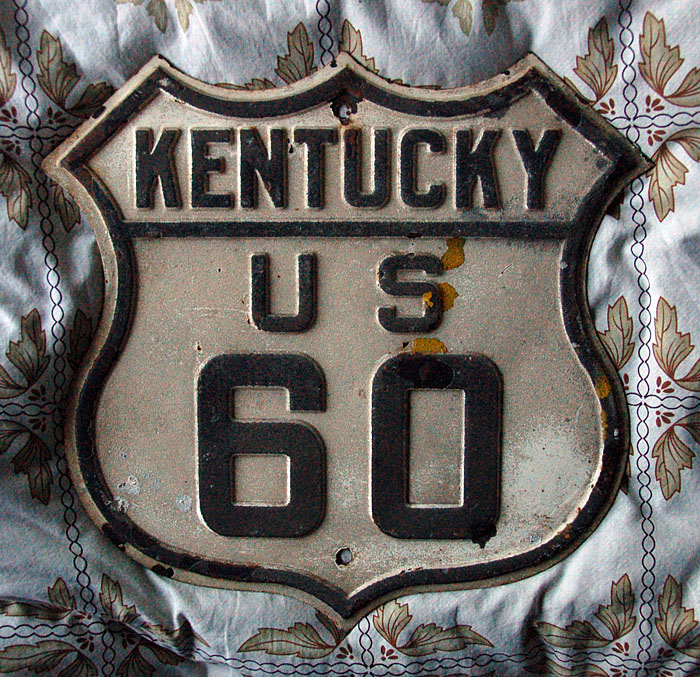 1930s highway marker.