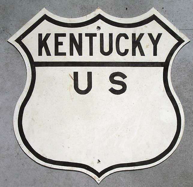 1950s highway marker.