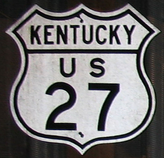 1950s highway marker.