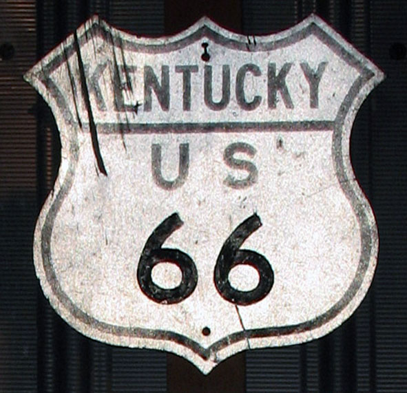 1950s highway marker.
