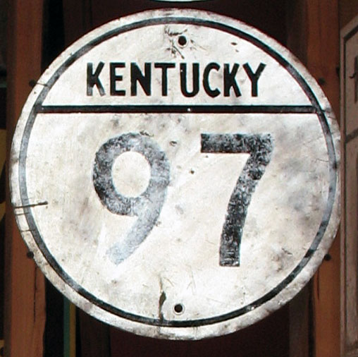 1950s highway marker.