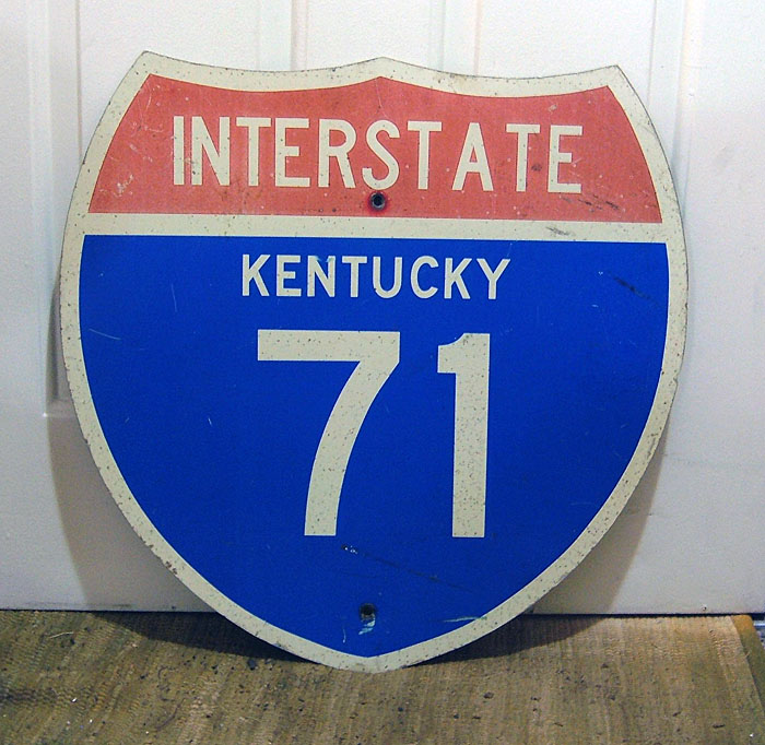 1960s highway marker.
