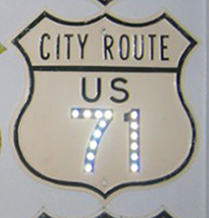 1940s highway marker.