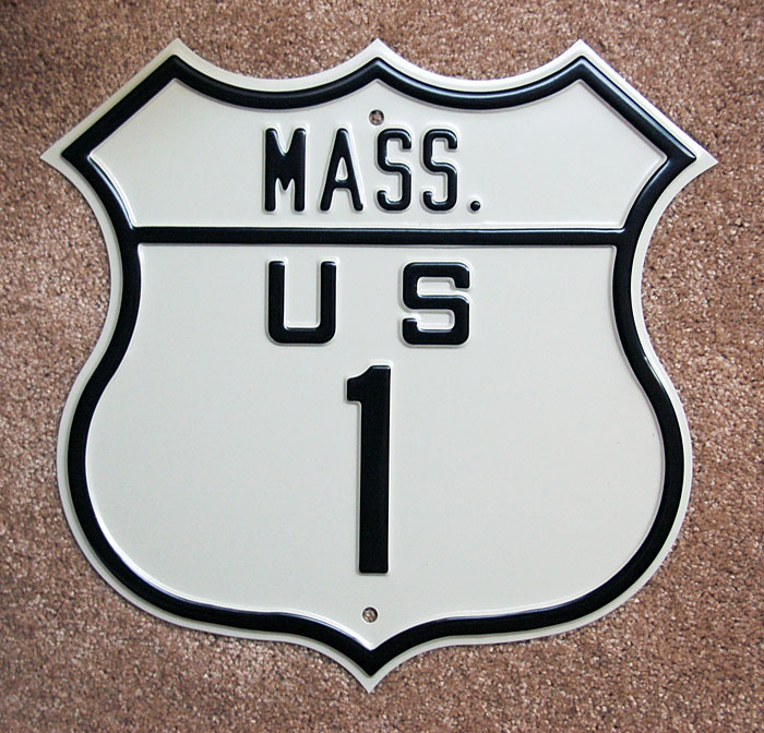 1920s highway marker.