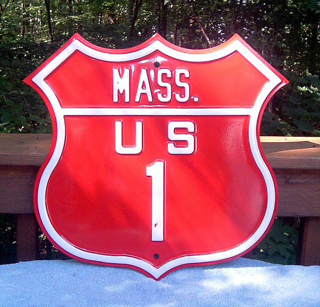 1920s highway marker.